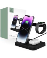  Tech-Protect Universal Tech-Protect A11 15W inductive charger in the form of a 3-in-1 stand for smartphone / headphones / smartwatch - black 