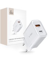  Tech-Protect Tech-Protect C30W USB-C PD 30W / USB-A QC 3.0 network charger - white 
