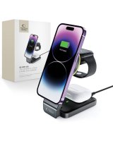  Tech-Protect Tech-Protect QI15W-A28 MagSafe 3in1 Inductive Charger with Smartphone / Apple Watch / AirPods Stand - Black 