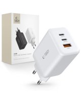  Tech-Protect Tech-Protect C65W charger 2x USB-C PD 65W / USB-A QC 3.0 - white 