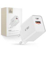  Tech-Protect Tech-Protect NC30W USB-C PD 30W / USB-A QC 3.0 charger - white 