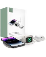  Tech-Protect Tech-Protect QI15W-A32 3-in-1 Inductive Charger with MagSafe for Smartphone / Apple Watch / AirPods - Gray 