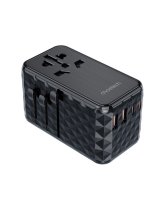  Choetech Choetech PD6028 EU / US / AUS / UK travel adapter 2x USB-C 2x USB-A 100W - black 