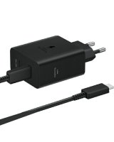  Samsung Ład. siec. Samsung EP-T5020XBEGEU PD 50W + kabel USB-C/USB-C 5A 1.8m Super Fast Charge czarny/black 