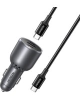  Ugreen UGREEN EC705 car charger USB + 2x USB-C 130W + 1m 5A cable 