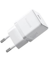  Baseus Sienas atrais ladetajs Palm 20W USB-C QC3.0 PD3.0 balts 