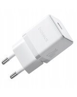  Baseus Sienas atrais ladetajs Palm 20W USB-C QC3.0 PD3.0 ar USB-C kabeli 1 m balts (6932172677428) 