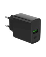  Gembird Power Delivery Charger USB-A USB-C 20W Black 