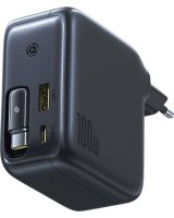  Baseus Sienas atrais ladetajs EnerCore CJ11 100 W USB-A + USB-C ar ievelkamu USB-C kabeli 0 8 m melns E0120M00 (6932172695606) 