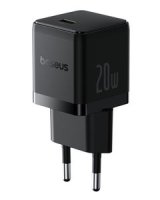  Baseus Sienas atrais ladetajs Palm 20W USB-C QC3.0 PD3.0 melns P10111602113-00 (6932172672935) 