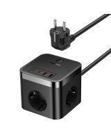  Baseus Baseus PowerCombo 3AC+2U+2C 30W 1.5m (black) 6932172651121 