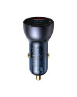  Baseus Baseus CCKX-C0G Auto Lādētājs USB-C / USB / 3A / 65W / Quick Charge 4.0 Melna 