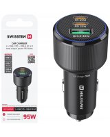  swissten Swissten Auto Lādētājs 2x USB-C PD / USB / 95W 