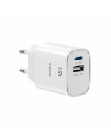 swissten Swissten Edge GaN Tīkla Lādētājs USB-C PD 45W + USB-A 18W QC (8595217495272) 