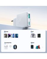  Joyroom Joyroom JR-TCF14 20W USB-A USB-C Super Slim Wall Charger - White 