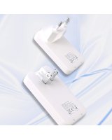  Dudao GaN Dudao A65Q 65W USB-A / USB-C PD Ultra-Thin Travel Wall Charger EU / US - White 