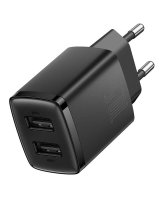 Baseus - Baseus CCXJ010201 Compact Charger 2xUSB 10,5W Black 