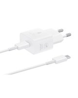  Samsung - EP-T2510XWE Samsung USB-C 25W Travel Charger + USB-C Data Cable White 