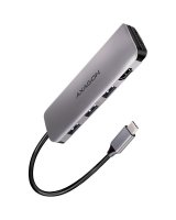  Axagon Axagon Multi port USB 3.2 Gen 1 hub. HDMI, card reader and three USB-A outputs. Cable USB-C 20 cm. 