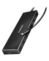  Axagon Axagon Seven-port USB 3.2 Gen 1 hub with charging support. Connector for external power supply. USB-C cable 30 cm. 