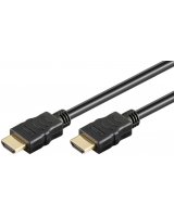  Goobay , 38514, HDMI to HDMI cable, 0,5 m. High-speed HDMI cable with Ethernet, gold-plated HDMI to HDMI, 0.5 m 