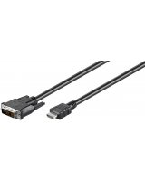  Goobay DVI-D/HDMI cable, nickel plated 50580 Black, 2 m 