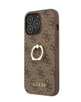  Guess Apple iPhone 13 Pro PU 4G Ring Case Brown 
