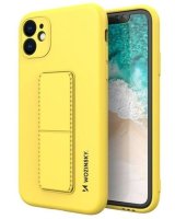  Wozinsky Apple Kickstand Case flexible silicone iPhone 11 Yellow 