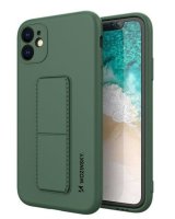  Wozinsky Apple Kickstand Case flexible silicone iPhone 11 Dark Green 