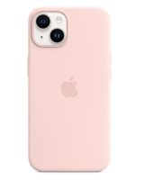 Apple - iPhone 14 Silicone Case with MagSafe Chalk Pink 