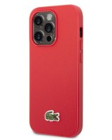  Lacoste Apple Phone 14 Pro Iconic Petit Pique Logo Case Red 
