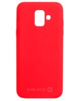  Evelatus Samsung A6 2018 Nano Silicone Case Soft Touch TPU Red 