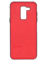  Evelatus Samsung Galaxy A6 Plus 2018 TPU case 1 with metal plate (possible to use with magnet car holder) Red 