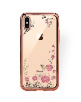  GreenGo Apple Iphone XS MAX Back Case Flower Rose Gold 