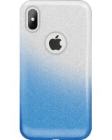  GreenGo Apple iPhone X/Xs Gradient Glitter 3in1 Case Blue 