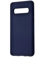  Evelatus Samsung Galaxy S10 Plus Premium Soft Touch Silicone Case Midnight Blue 