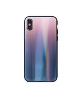  iLike Samsung Samsung Galaxy A40 Aurora Glass case Brown Black 