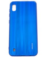  Evelatus Samsung Galaxy A10 Water Ripple Full Color Electroplating Tempered Glass Blue 