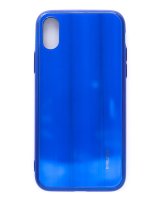  Evelatus Apple iPhone X/XS Water Ripple Full Color Electroplating Tempered Glass Blue 