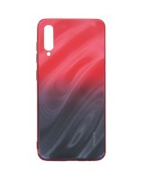  Evelatus Samsung Galaxy A50 Water Ripple Full Color Electroplating Tempered Glass Gradient Red-Black 