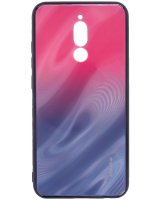  Evelatus Xiaomi Redmi 8 Water Ripple Gradient Color Anti-Explosion Tempered Glass Case Gradient Pink-Purple 