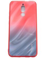  Evelatus Xiaomi Redmi 8 Water Ripple Gradient Color Anti-Explosion Tempered Glass Case Gradient Red-Black 