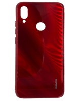  Evelatus Xiaomi Note 7 Water Ripple Full Color Electroplating Tempered Glass Case Red 