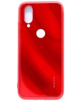  Evelatus Xiaomi Redmi 7 Water Ripple Full Color Electroplating Tempered Glass Case Red 