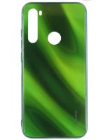  Evelatus Xiaomi Xiaomi Redmi Note 8 / Redmi Note 8 2021 Water Ripple Full Color Electroplating Tempered Glass Case Green 
