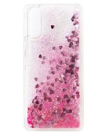  Evelatus Samsung A50 Shining Quicksand Case Pink 