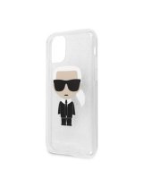  Karl Lagerfeld Apple iPhone 11 Pro MAX Glitter Iconic Body Cover Silver 