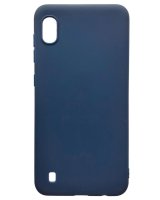  Evelatus Samsung Galaxy A10 Soft Touch Silicone Case with Strap Dark Blue 