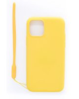  Evelatus Apple iPhone 11 Pro Soft Touch Silicone Case with Strap Yellow 