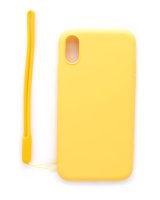  Evelatus Apple iPhone X/XS Soft Touch Silicone Case with Strap Yellow 